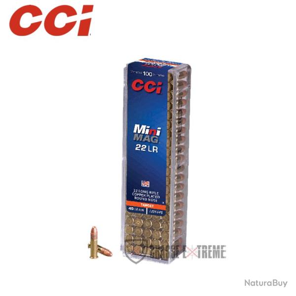 100 Munitions CCI Mini Mag 40Gr Cal 22 Lr
