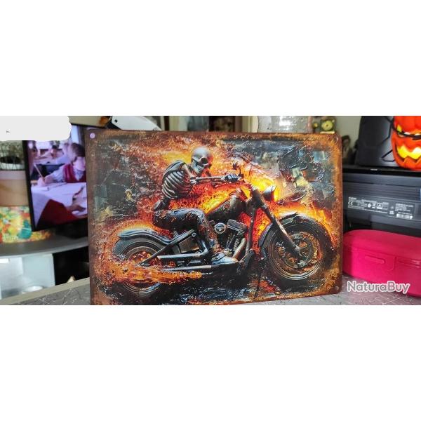 plaque metal squelette enflamm�