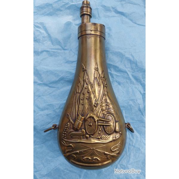 TRES BELLE POIRE A POUDRE ANCIENNE POUR COLT WALKER OU COLT DRAGOON