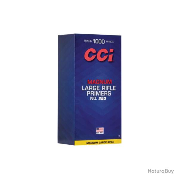 Amorce CCI Large rifle Primers MAGNUM N 250 x1000