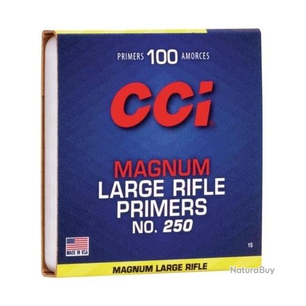 Amorce CCI Large rifle Primers MAGNUM N 250 x100
