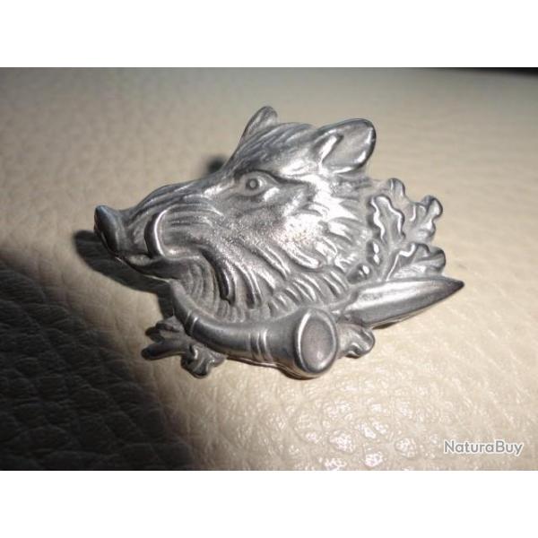Pin's t�te de sanglier avec cor de chasse