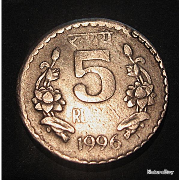 Inde  piece de 5 ruppes 1996 ttb