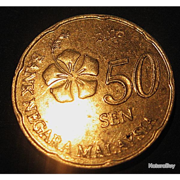 Malaisie piece de 50 sen 2015 ttb