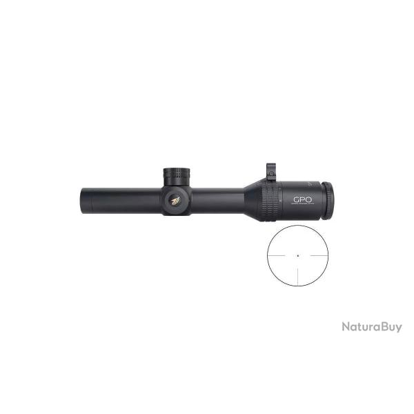 Lunette GPO Spectra 6X 1-6x24i rticule G3 fibre de verre IL SFP (MRAD)
