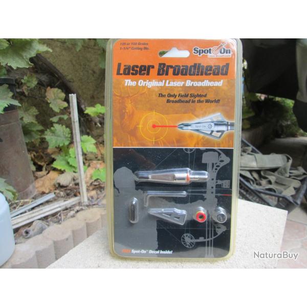 Pointe de chasse a 3 lames  laser rouge (G)