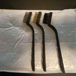 Brosse de nettoyage x3 LAITON/ACIER/NYLON