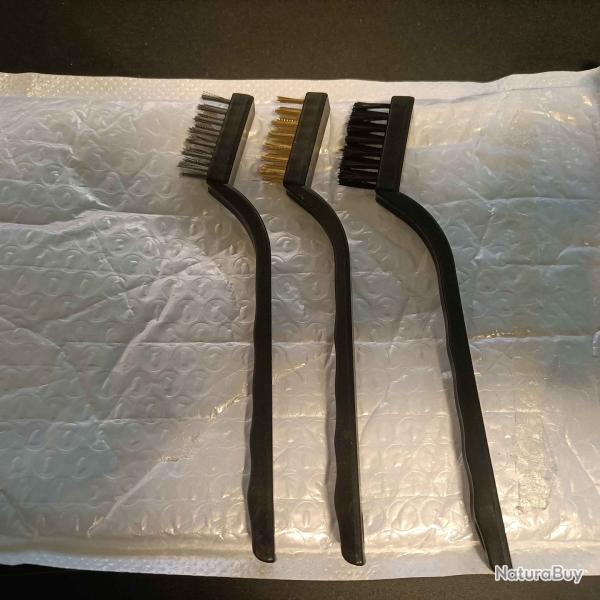Brosse de nettoyage x3 LAITON/ACIER/NYLON