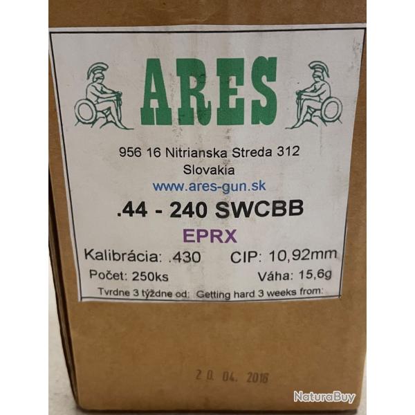 250 Ogives ARES Cal.44 - 240 gr SWCBB