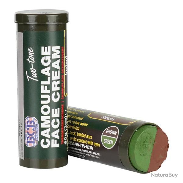 BATON DE CAMOUFLAGE BI-COLOR 60gr Marron-Vert