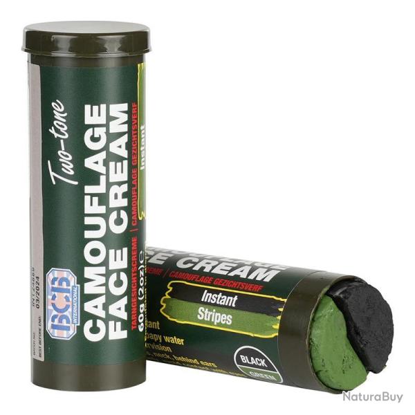 BATON DE CAMOUFLAGE BI-COLOR 60gr Noir-Vert