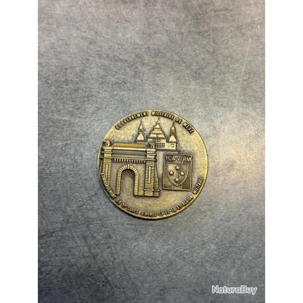 M�daille de table militaire - Gouvernement Militaire de Metz
