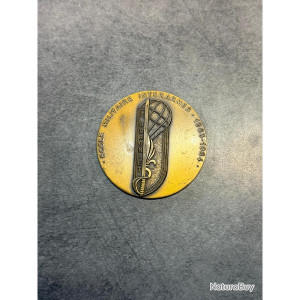 M�daille de table �cole Militaire Interarmes (EMIA) 1983-1984
