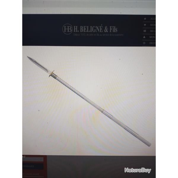 Epieu de chasse d�montable lame 26cm muela avec etui