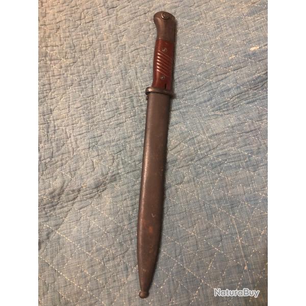 WW2 COUTEAU BAIONNETTE  MAUSER 98 K  COF 44