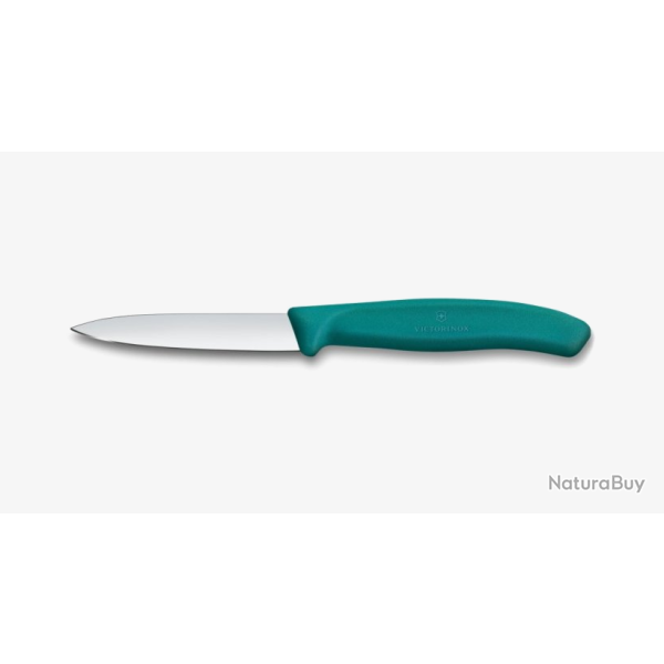 Couteau d'Office Victorinox 6.7604.C1 - Lame 8 cm - couleur bleu/vert