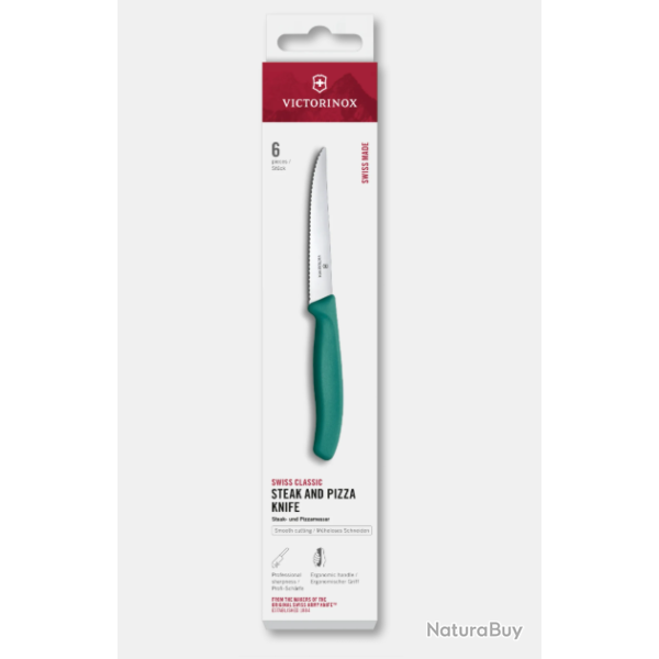 Victorinox Couteau � steack et pizza dentel�s 6pcs  Ref : 6.7234.6C1