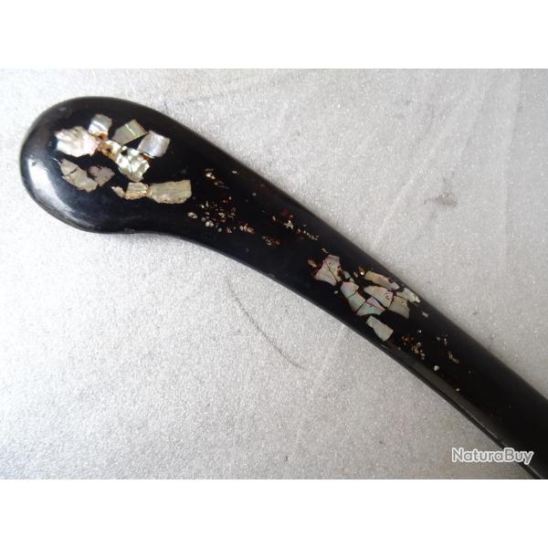 J282) lot magnifique fourreau saya pour naginata ou tanto = 43,5 centimtres