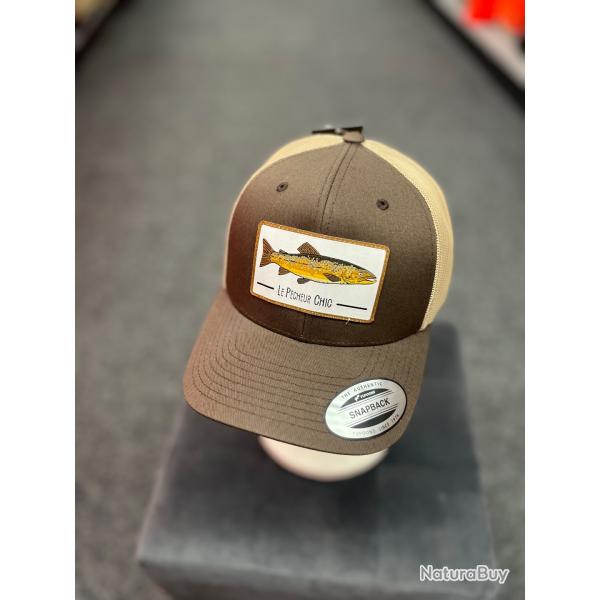CASQUETTE LPC TRUITE MARRON BEIGE