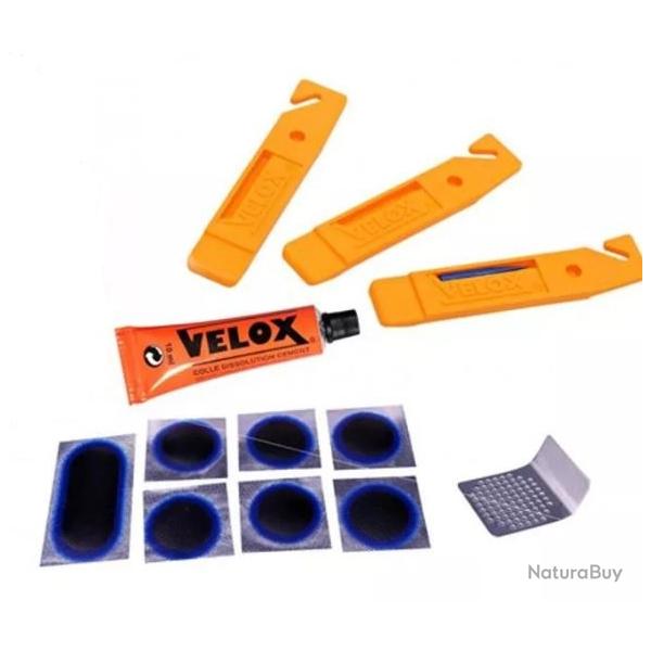 kit r�paration VELOX 7 pneu velo CITY VTT VTC TREKKING MOUNTAIN BIKE + DEMONTE PNEU