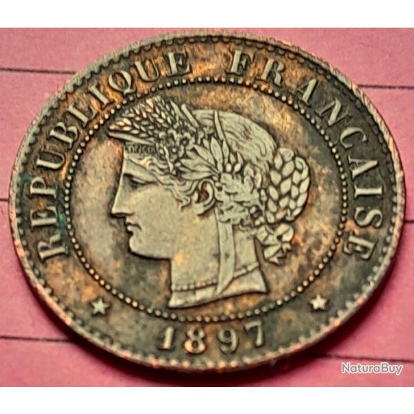 PIECE DE MONNAIE FRANCE 1 CENTIME CERES 1897  PARIS