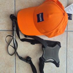 lot zeiss casquette/harnais jumelle