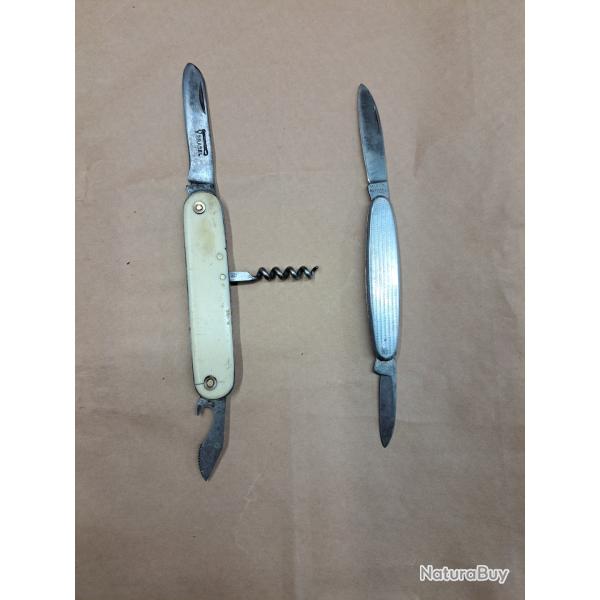Anciens couteaux de poches ou canifs. Pradel