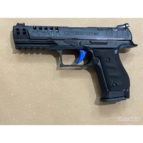 pistolet WALTHER mod. Q5 MATCH  SF optic ready calibre 9 para Dmo