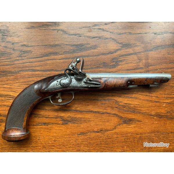 Ancien pistolet  silex 18me