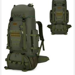 Sac &agrave; Dos Tactique et Militaire de 90L Grande Capacit&eacute; pour Chasse, Randonn&eacute;e & Alpinisme Vert