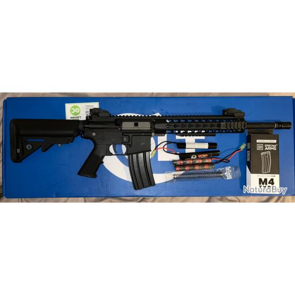 Rplique Colt M4 Special Forces Cybergun AEG + 1 chargeur mid cap Specna + 2 batteries airsoft