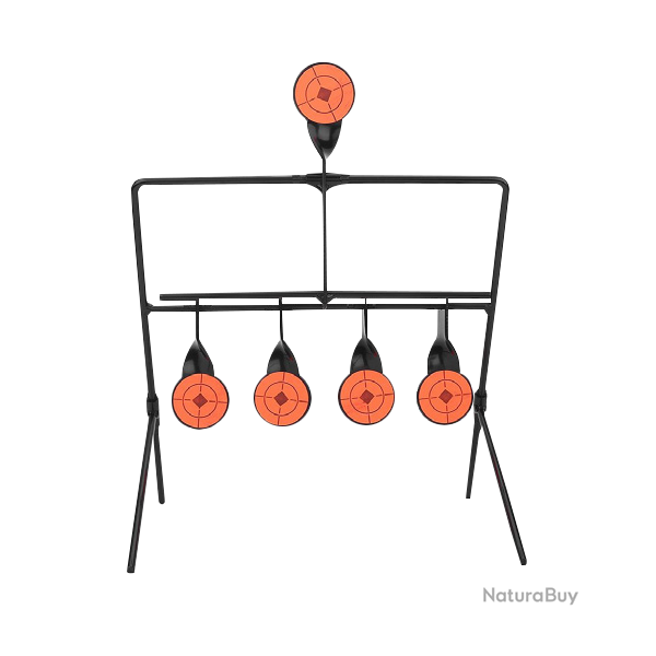 Portique avec 5 cibles pour Plinking (4 + 1 Auto Reset) - Swiss Arms