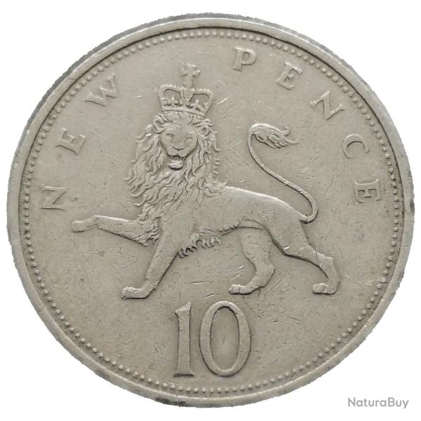 Monnaie Royaume-Uni - 1969 - 10 new pence Elizabeth II (Grade : TB) - Ref N0038