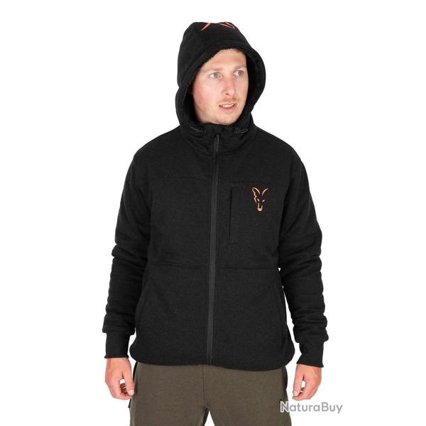 Veste Sherpa Fox Black & Orange