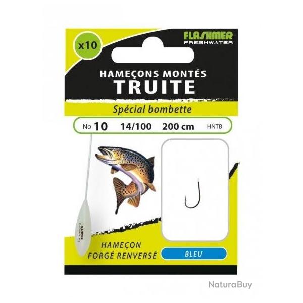 HAMECONS MONTES TRUITE SPECIALE BOMBETTE PAR 10 Taille 6 0.16mm