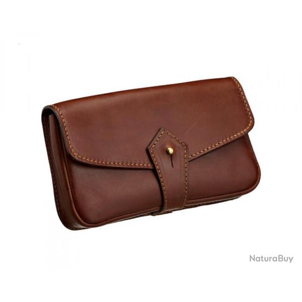 Pochette avec encoches ALEXANDRE MAREUIL marron