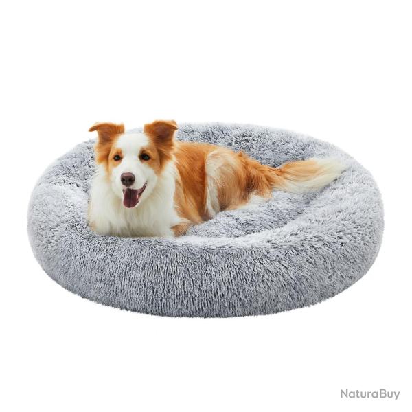 Panier pour chien lit ronde en forme de beignet canap� coussin central amovible et lavable tissu pe