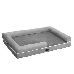 Panier pour chien orthop&eacute;dique canap&eacute; lit pour animaux rembourrage moelleux bords rehauss&eacute; housse a