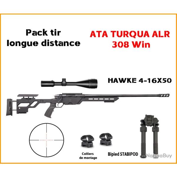 Pack "TLD" ATA TURQUA ALR 308 win + Hawke 4-16x50 IR Montage m�dium