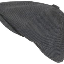 Beret Casquette Gavroche Velours Gris C&ocirc;tel&eacute; Vintage Eshton Taille unique Gris