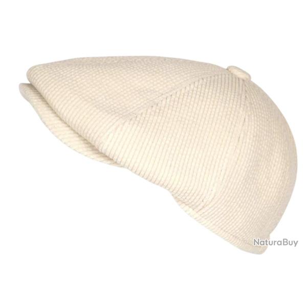 Beret Casquette Gavroche Velours Ecru C�tel� Vintage Eshton Taille unique Beige