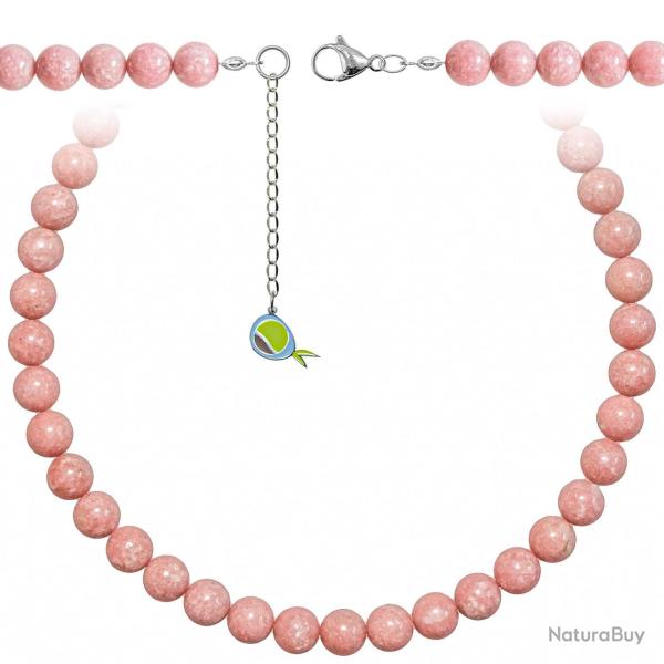 Collier en thulite - Perles rondes 10 mm - 60 cm