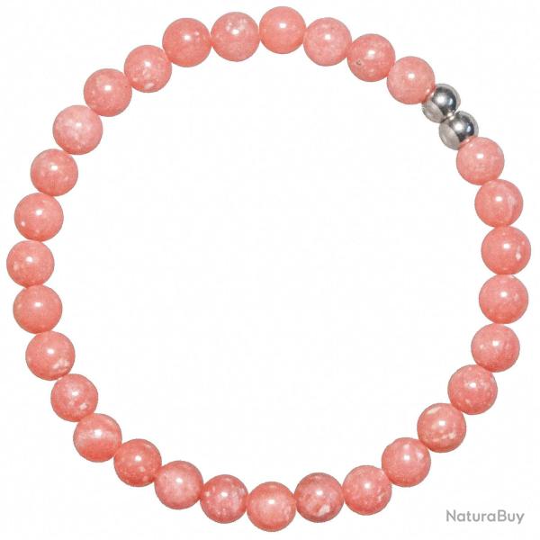 Bracelet en thulite - Perles rondes 6 mm