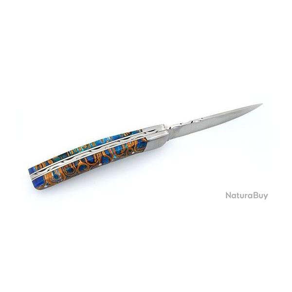 Couteau le Thiers Coutellerie Chevalerias manche r�sine et cannelle                             he r