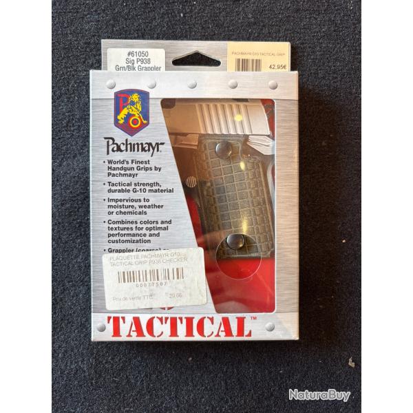 DESTOCKAGE !! POIGNEE PACHMAYR G10 TACTICAL GRIP SIG SAUER P938 CHECKER