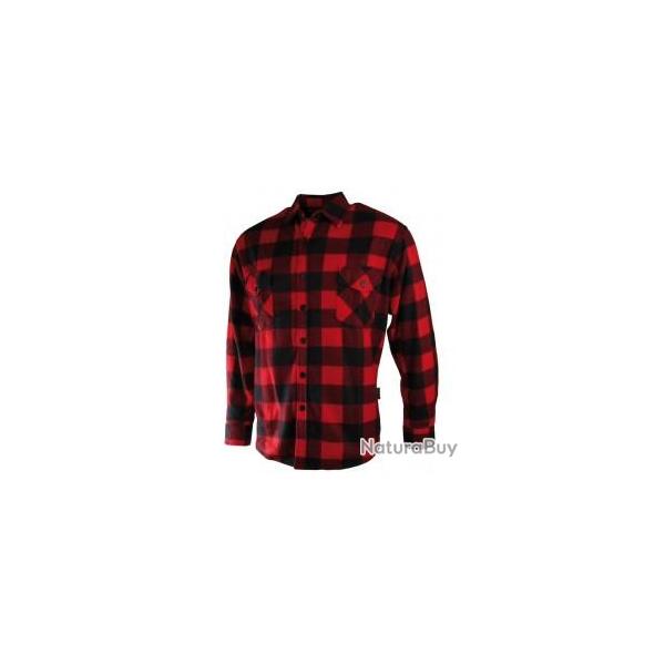 CHEMISE POLAIRE ROUGE ROUGE