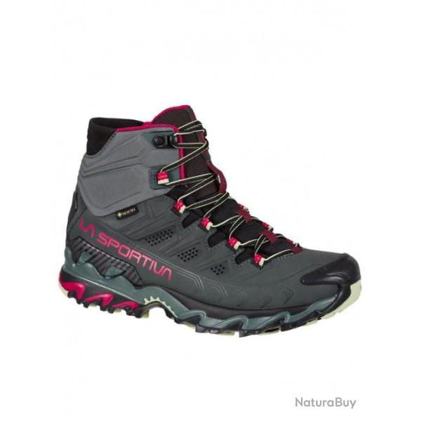 La Sportiva ultra raptor ii mid leather gtx charcoal cerise