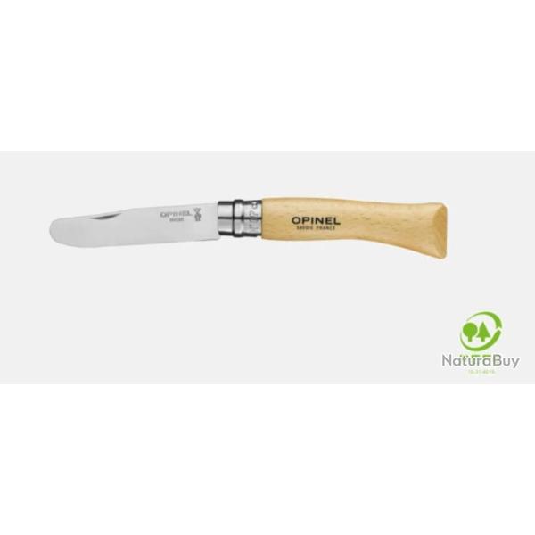 MON PREMIER COUTEAU OPINEL N7 BOUT ROND NATUREL