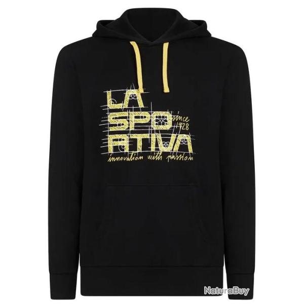 LA SPORTIVA PROJECT HOODY MAN BLACK YELLOW