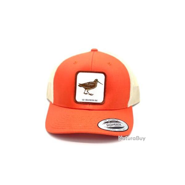 Casquette BECASSE Le Chasseur Chic ORANGE